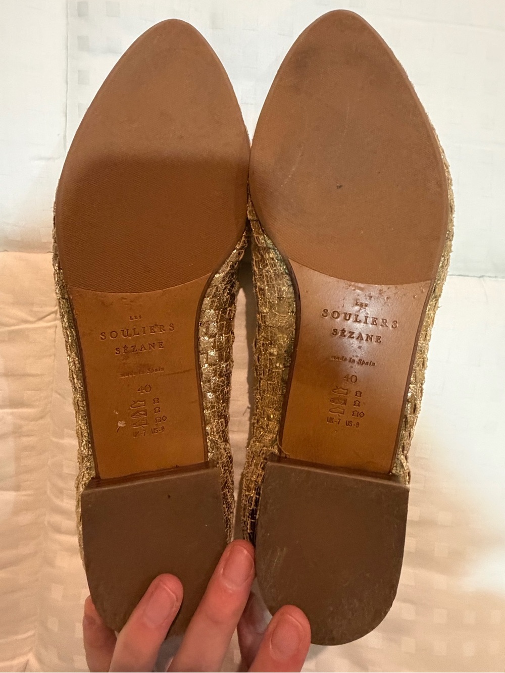 Sezane Anya Ballerinas - Gold - Picture 7 of 7